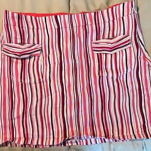 Stripped Bianca Nygard Weekend (BNW) Skort. Size 12.